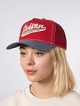 Бейсболка STETSON арт. 7741181 TRUCKER CAP BASEBALL MATCH (красный / синий)